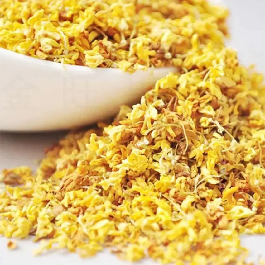 Quế hoa được ướp với trà Olong tạo thành trà Olong quế hoa