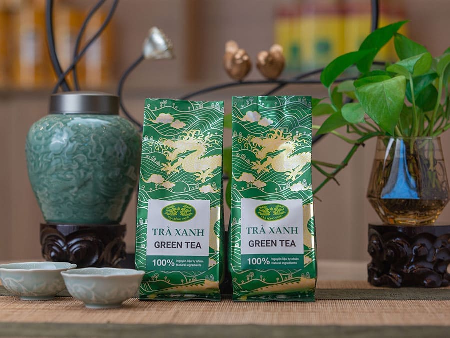 Trà xanh là nguyên liệu phổ biến của trà pha chế
