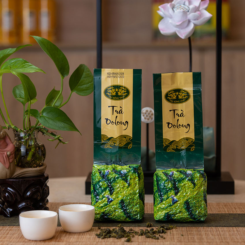 Trà ô long Bảo Lộc từ Trà Rồng Vàng là lựa chọn hoàn hảo cho ly trà sữa trân châu đường đen của bạn